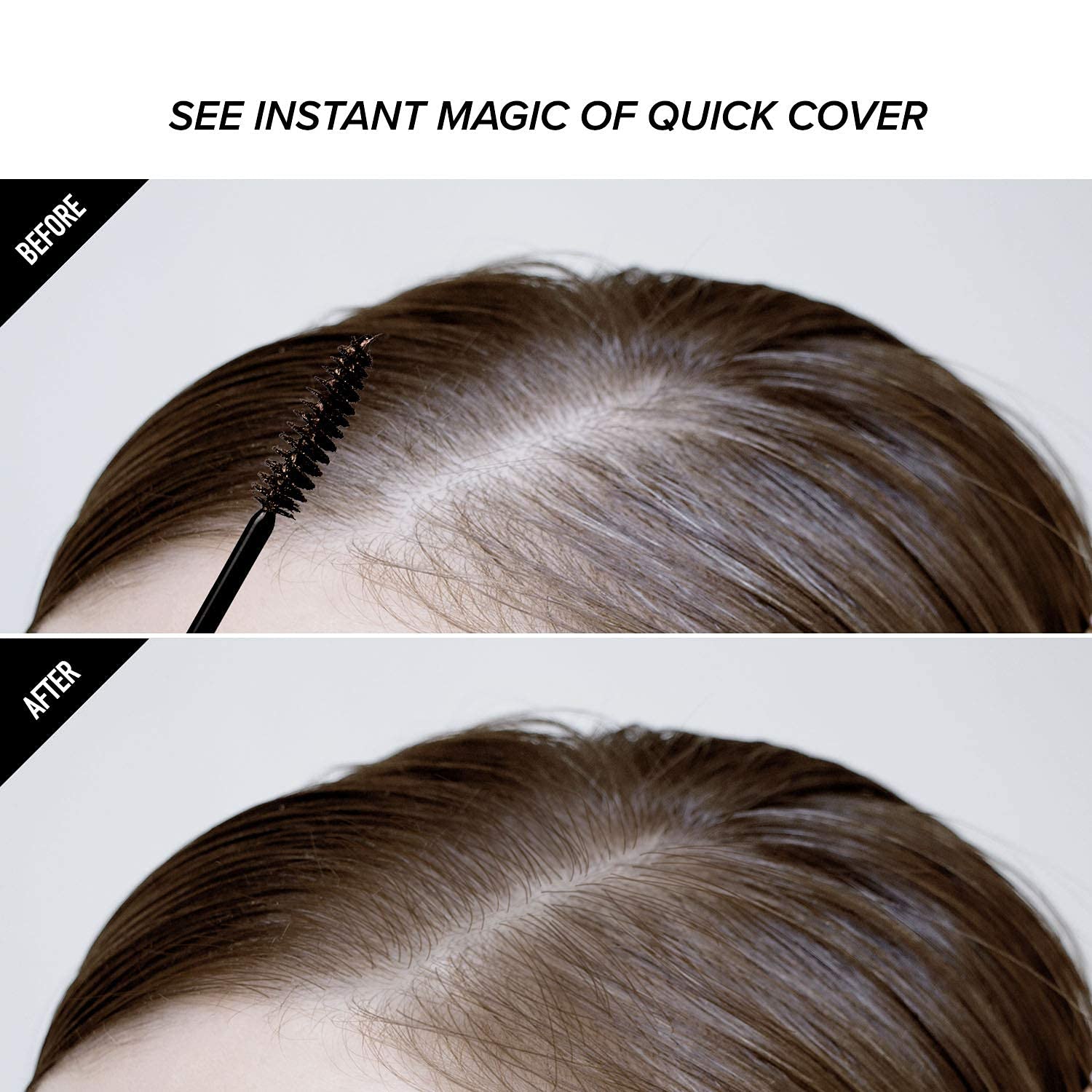 Kiss Hair Color Touch Up Stick Brush in Colour Instant, Natural Medium Brown